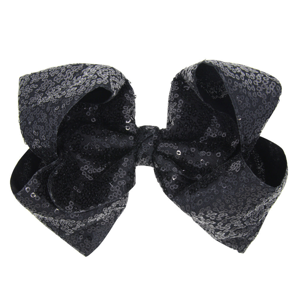 Wholesale 8 Inch Children's Bow Sequin Hairpin